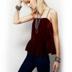 Free People Velvet Swing Cami